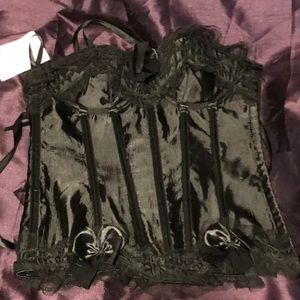 Small Black Corset With Bloomer